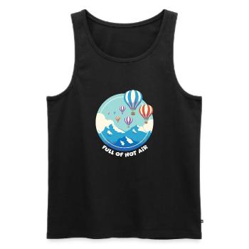 Heißluftballon & Ballon Fahrer Geschenk - Männer Premium Bio Tank Top - Schwarz - Vorne - Michal (187cm)