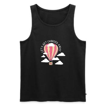 Heißluftballon & Ballon Fahrer Geschenk - Männer Premium Bio Tank Top - Schwarz - Vorne - Michal (187cm)