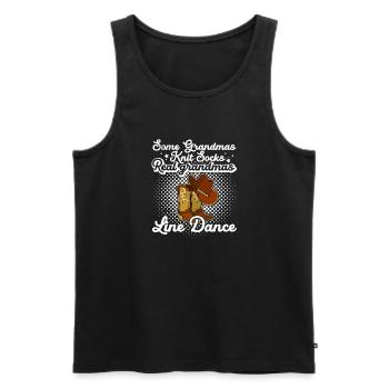 Western Country Tänzer Linedance Spruch - Männer Premium Bio Tank Top - Schwarz - Vorne - Michal (187cm)