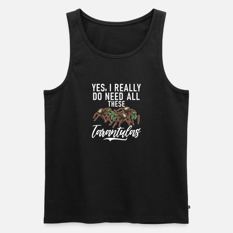 Spider Lover Geschenke - Männer Premium Bio Tank Top - Schwarz