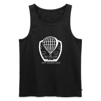 Heißluftballon & Ballon Fahrer Geschenk - Männer Premium Bio Tank Top - Schwarz - Vorne - Michal (187cm)
