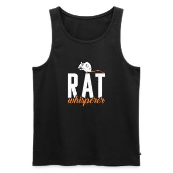 Rattenbesitzer Geschenk Ratten Liebhaber - Männer Premium Bio Tank Top - Schwarz - Vorne - AI Model Male 178 light (178cm)