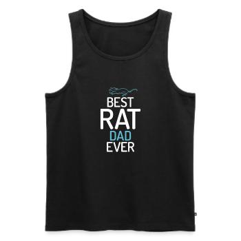 Rattenbesitzer Geschenk Ratten Liebhaber - Männer Premium Bio Tank Top - Schwarz - Vorne - AI Model Male 178 light (178cm)