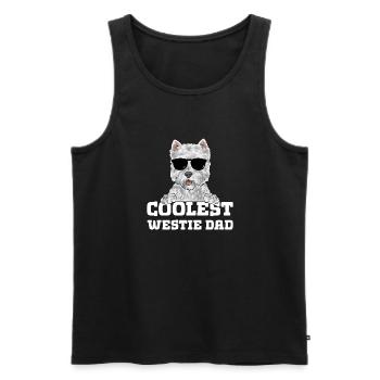 West Highland White Terrier Westie - Männer Premium Bio Tank Top - Schwarz - Vorne - Michal (187cm)