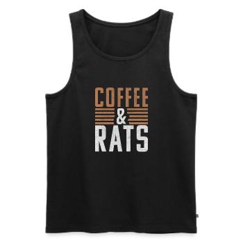 Rattenbesitzer Geschenk Ratten Liebhaber - Männer Premium Bio Tank Top - Schwarz - Vorne - AI Model Male 178 light (178cm)