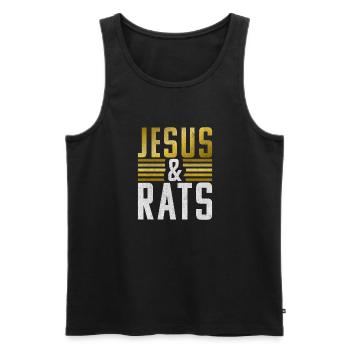 Rat Owner Gift Rats Lover - Men's Premium Organic Tank Top - black - Front - Michal (187cm)