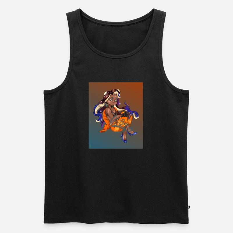 Octo Diva Marina - Männer Premium Bio Tank Top - Schwarz