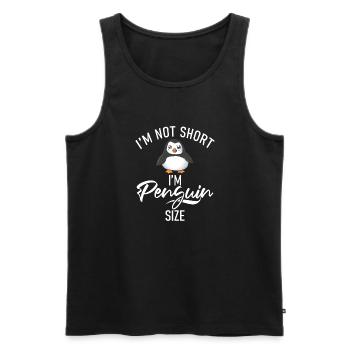 Penguin Lover Penguin Gifts - Men's Premium Organic Tank Top - black - Front - AI Model Male 178 light (178cm)