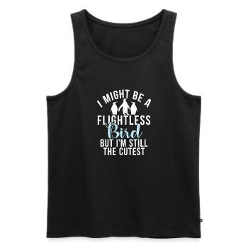 Penguin Lover Penguin Gifts - Men's Premium Organic Tank Top - black - Front - Michal (187cm)