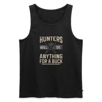 Jagen Jagdspruch & Jäger Geschenkidee - Männer Premium Bio Tank Top - Schwarz - Vorne - AI Model Male 178 light (178cm)