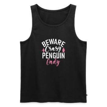 Penguin Lover Penguin Gifts - Men's Premium Organic Tank Top - black - Front - AI Model Male 178 light (178cm)
