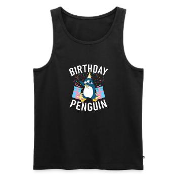 Penguin Lover Penguin Gifts - Men's Premium Organic Tank Top - black - Front - AI Model Male 178 light (178cm)