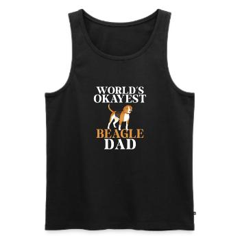 Beagle Geschenk Beagle Besitzer - Männer Premium Bio Tank Top - Schwarz - Vorne - AI Model Male 178 light (178cm)