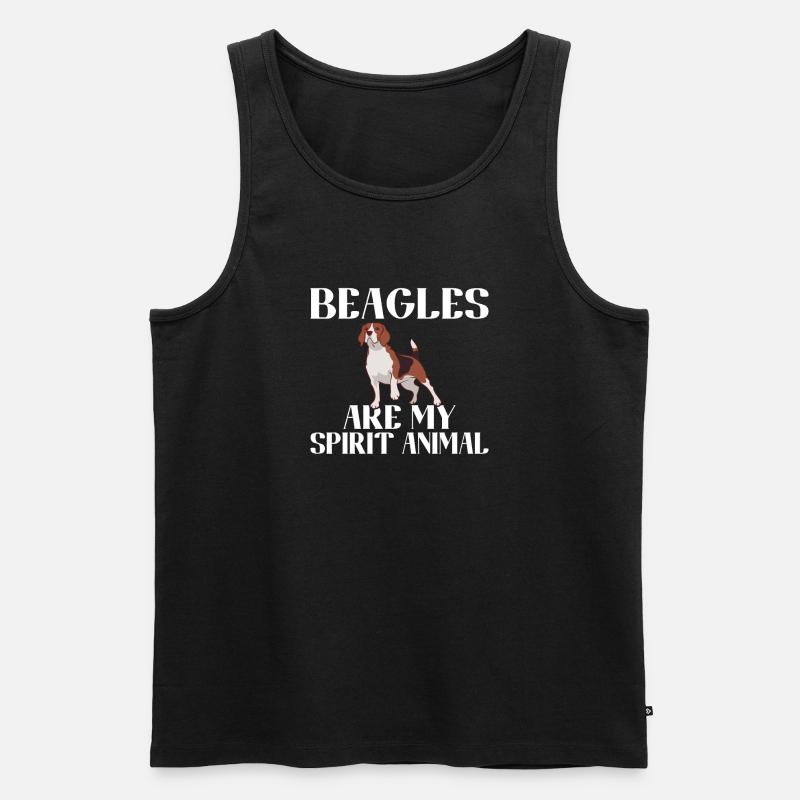 Beagle Geschenk Beagle Besitzer - Männer Premium Bio Tank Top - Schwarz