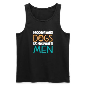 Beagle Gift Beagle Owner - Men's Premium Organic Tank Top - black - Front - AI Model Male 178 light (178cm)