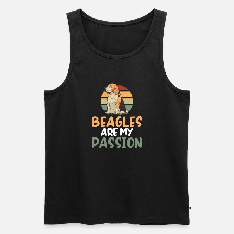 Beagle Geschenk Beagle Besitzer - Männer Premium Bio Tank Top - Schwarz