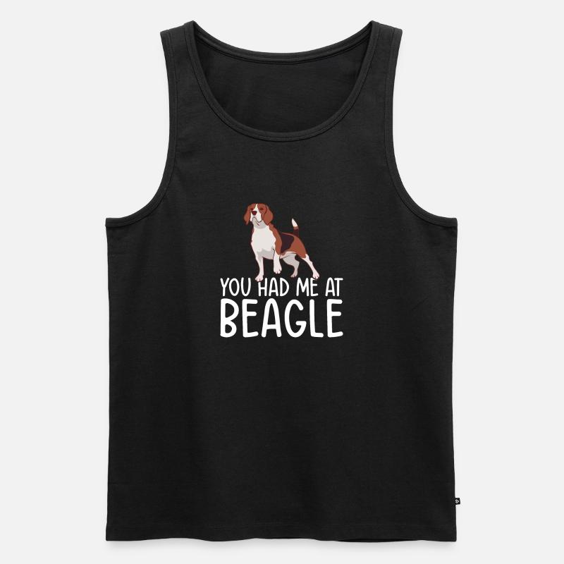 Beagle Geschenk Beagle Besitzer - Männer Premium Bio Tank Top - Schwarz