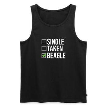 Beagle Geschenk Beagle Besitzer - Männer Premium Bio Tank Top - Schwarz - Vorne - AI Model Male 178 light (178cm)