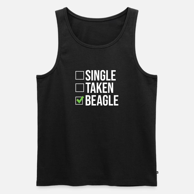 Beagle Geschenk Beagle Besitzer - Männer Premium Bio Tank Top - Schwarz