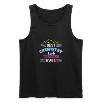 Chemie Lehrer Wissenschaftler Chemieker - Männer Premium Bio Tank Top - Schwarz - Vorne - Michal (187cm)