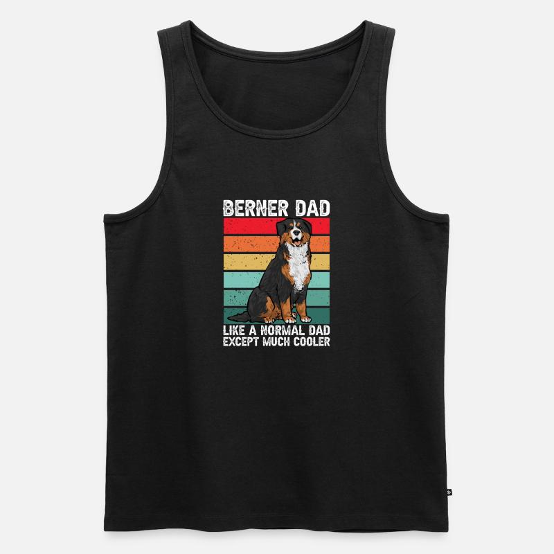 Berner Sennenhund - Männer Premium Bio Tank Top - Schwarz