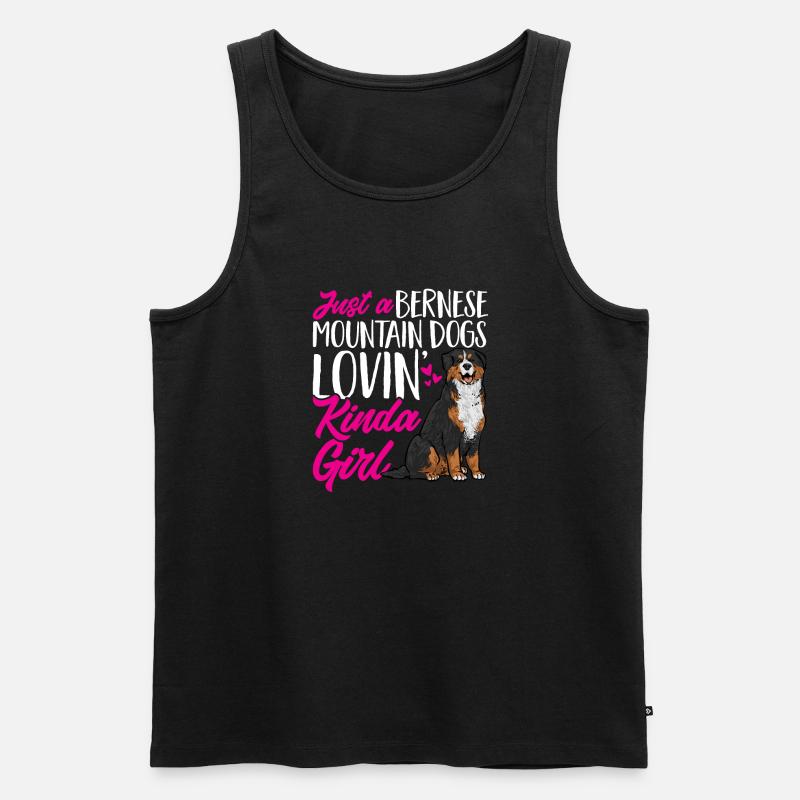 Berner Sennenhund - Männer Premium Bio Tank Top - Schwarz