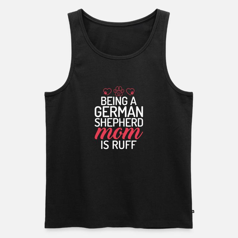 Deutscher Schäferhund Geschenke - Männer Premium Bio Tank Top - Schwarz