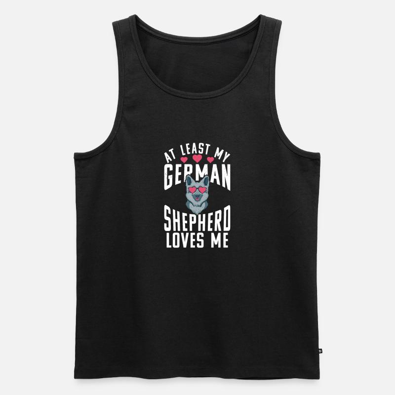 Deutscher Schäferhund Geschenke - Männer Premium Bio Tank Top - Schwarz