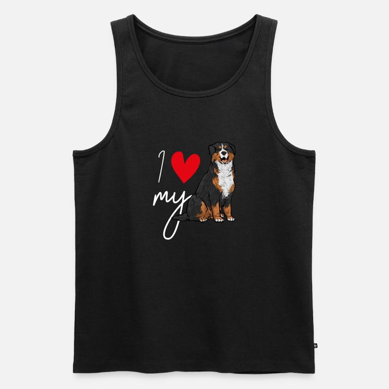 Berner Sennenhund - Männer Premium Bio Tank Top - Schwarz