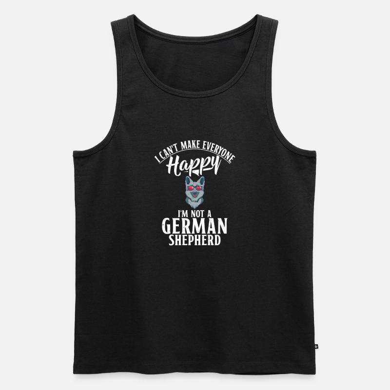 Deutscher Schäferhund Geschenke - Männer Premium Bio Tank Top - Schwarz
