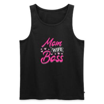 Pour la meilleure maman du monde ! Pour la fête des mères - Débardeur bio Premium Homme - noir - Devant - Michal (187cm)