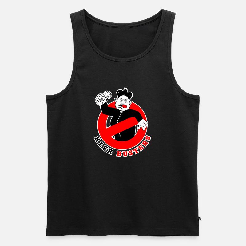 Busters Klerus - Männer Premium Bio Tank Top - Schwarz