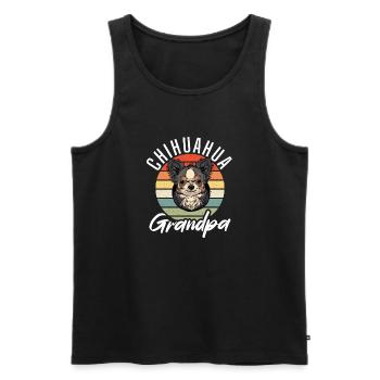 Chihuahua Cadeaux Chihuahua Propriétaire - Débardeur bio Premium Homme - noir - Devant - Michal (187cm)