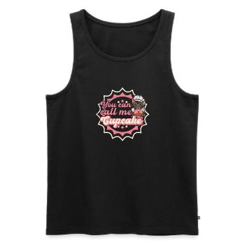 Baker Baking Cat Hobby Baker Dessert Cake - Men's Premium Organic Tank Top - black - Front - AI Model Male 178 light (178cm)