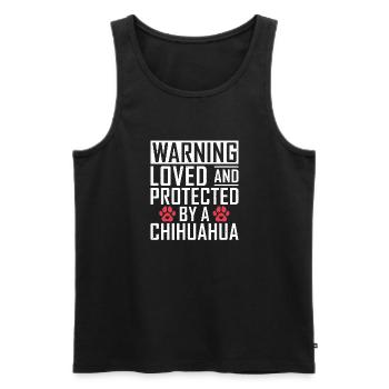 Chihuahua Cadeaux Chihuahua Propriétaire - Débardeur bio Premium Homme - noir - Devant - Michal (187cm)