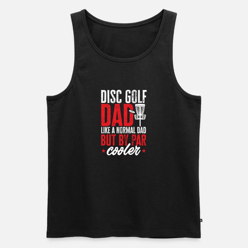 Discgolf Disc Golf Frisbee - Männer Premium Bio Tank Top - Schwarz