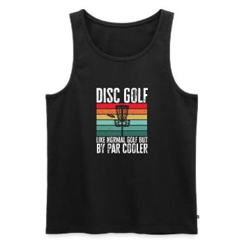 Discgolf Disc Golf Frisbee - Männer Premium Bio Tank Top - Schwarz - Vorne - Michal (187cm)