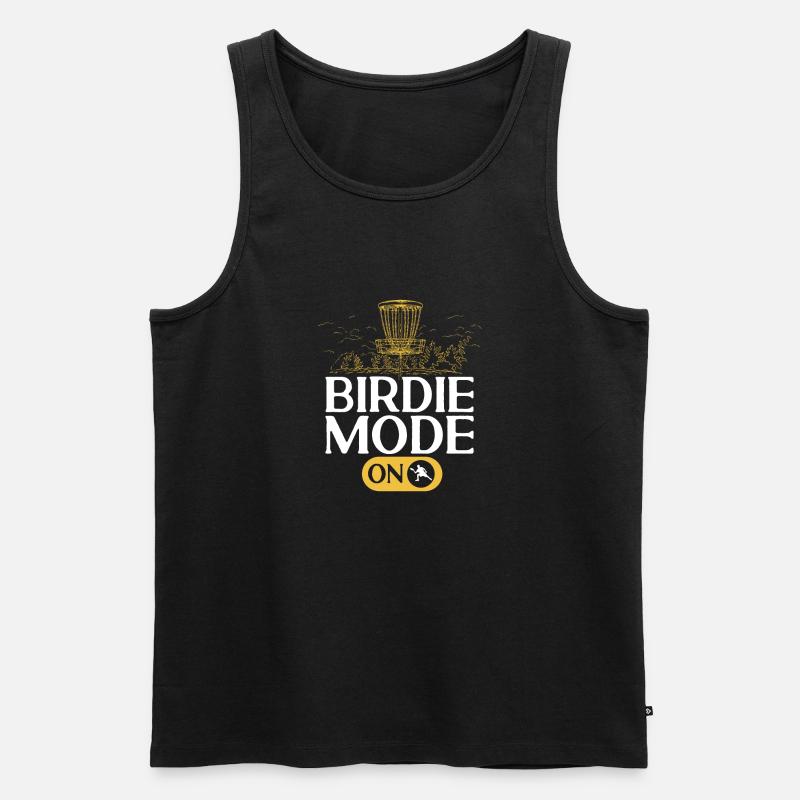 Discgolf Disc Golf Frisbee - Männer Premium Bio Tank Top - Schwarz