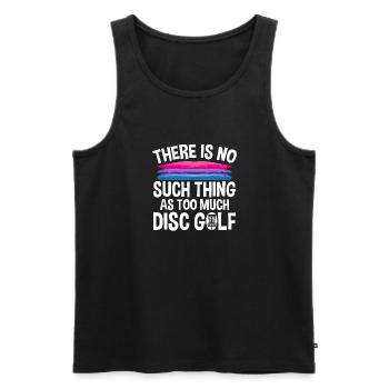 Discgolf Disc Golf Frisbee - Männer Premium Bio Tank Top - Schwarz - Vorne - Michal (187cm)