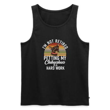 Chihuahua Gifts Chihuahua Owner - Men's Premium Organic Tank Top - black - Front - Michal (187cm)