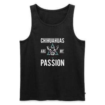 Chihuahua Cadeaux Chihuahua Propriétaire - Débardeur bio Premium Homme - noir - Devant - Michal (187cm)