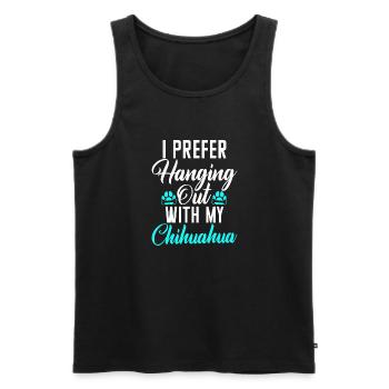 Chihuahua Gifts Chihuahua Owner - Men's Premium Organic Tank Top - black - Front - Michal (187cm)