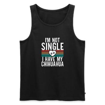 Chihuahua Gifts Chihuahua Owner - Men's Premium Organic Tank Top - black - Front - Michal (187cm)