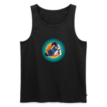 Jiu Jitsu Arts Martiaux Filles BJJ Arts Martiaux - Débardeur bio Premium Homme - noir - Devant - Michal (187cm)