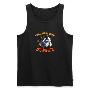 Artiste martial BJJ Jiu Jitsu Arts Martiaux Sports - Débardeur bio Premium Homme - noir - Devant - Michal (187cm)