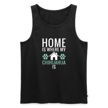 Chihuahua Gifts Chihuahua Owner - Men's Premium Organic Tank Top - black - Front - Michal (187cm)