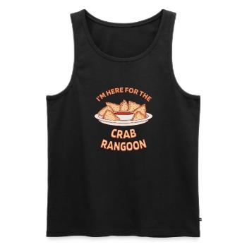 Krabben Rangun Chinesisches Essen Wonton Dumplings Fans - Männer Premium Bio Tank Top - Schwarz - Vorne - AI Model Male 178 light (178cm)