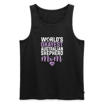 Australian Shepherd Gifts - Men's Premium Organic Tank Top - black - Front - Michal (187cm)