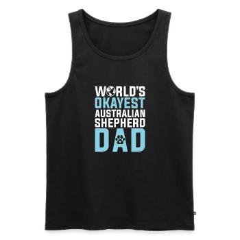 Cadeaux de berger australien - Débardeur bio Premium Homme - noir - Devant - Michal (187cm)