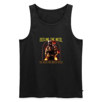 Feeling The Need The Need For Water Speed - Men's Premium Organic Tank Top - black - Front - AI Model Male 178 light (178cm)